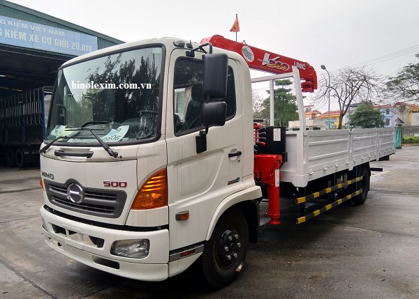 xe tải gắn cẩu 3 tấn - Hino FC9JLTC / URV344